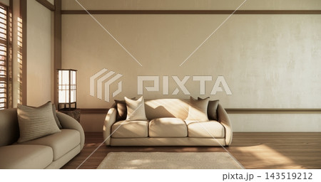 sofa armchair minimalist design muji style.3D rendering sofa armchair minimalist design muji style.3D rendering 143519212