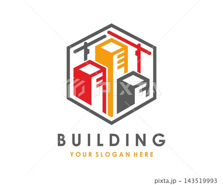 Building construction and real estate agency icon 143519993