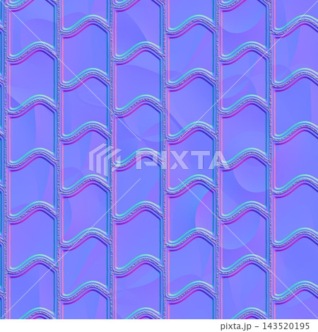 Geometric Vertical Wave Pattern Normal Map 143520195
