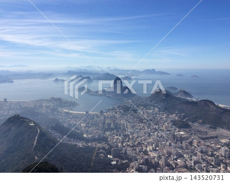 高台から望むリオデジャネイロの絶景パノラマ 高台から望むリオデジャネイロの絶景パノラマ 143520731