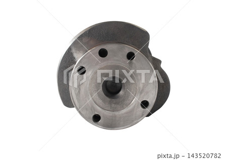 new crankshaft on a white background new crankshaft on a white background 143520782