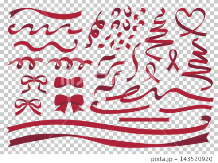 Various Ribbon Set (Red) 143520920