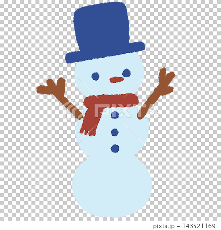 逗人喜愛的雪人的例證 逗人喜愛的雪人的例證 143521169