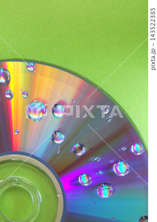 Water drops on a cd. 143522385