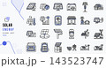 Solar energy icon set for green power concept 143523747