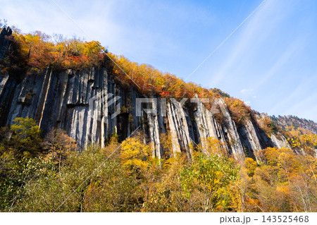 【北海道・天人峡】紅葉が見頃の天人峡 【北海道・天人峡】紅葉が見頃の天人峡 143525468