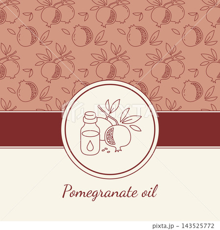 Pomegranate Oil Natural Skincare Product Illustration, Organic Beauty and Wellness Concept Pomegranate Oil Natural Skincare Product Illustration, Organic Beauty and Wellness Concept 143525772