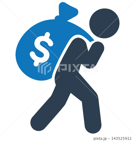 Stolen Funds Icon for Corruption Concept Stolen Funds Icon for Corruption Concept 143525912