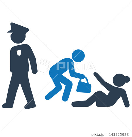 Looking Away Icon for Corruption Concept 143525928