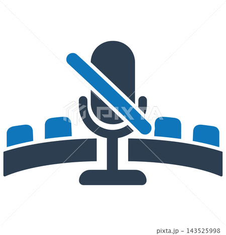 Muted Speaker Icon for Corruption Concept Muted Speaker Icon for Corruption Concept 143525998