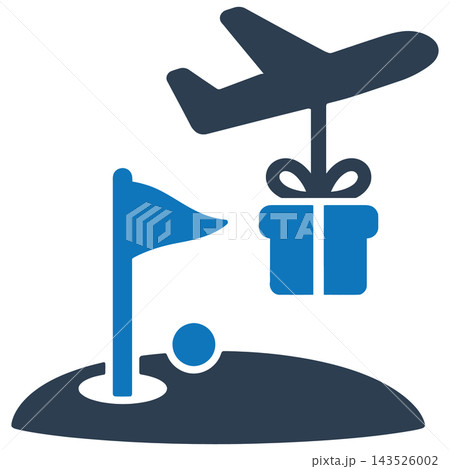 Golf Trip Icon for Corruption Concept Golf Trip Icon for Corruption Concept 143526002