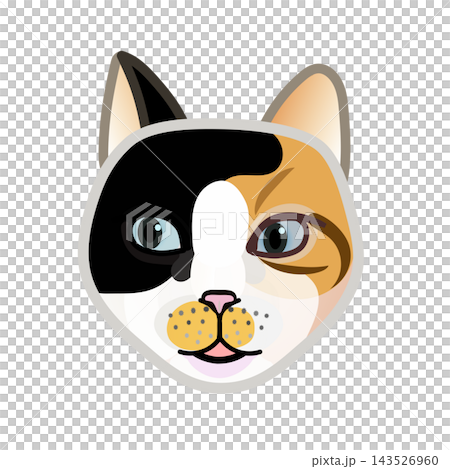 猫の顔イラスト 猫の顔イラスト 143526960
