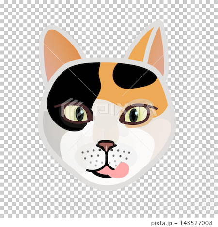 猫の顔イラスト 143527008