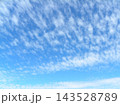 検見川浜での八月の青い空と白い雲 143528789