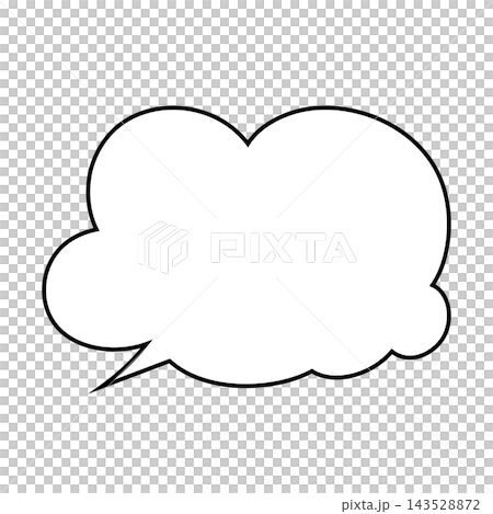 Simple smoke bubble illustration material on a white background 143528872