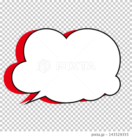 Simple smoke bubble illustration material on a white background Simple smoke bubble illustration material on a white background 143529355