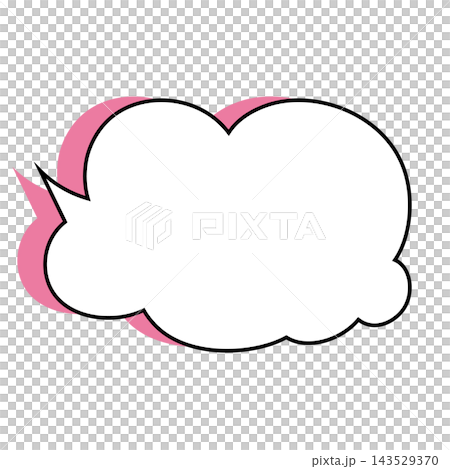 Simple smoke bubble illustration material on a white background Simple smoke bubble illustration material on a white background 143529370