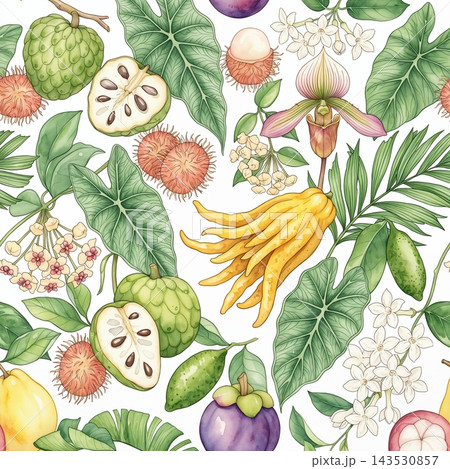 Dark background vintage botanical floral seamless pattern bundle Dark background vintage botanical floral seamless pattern bundle 143530857