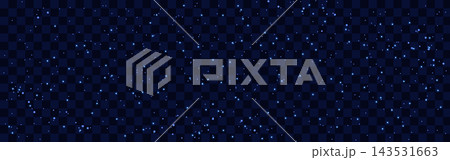 Starry night transparent. Magical star dust and bright flare overlay. Glowing nebula and cosmic sparkle. Vector space wallpaper, celestial banner, or fantasy template Starry night transparent. Magical star dust and bright flare overlay. Glowing nebula and cosmic sparkle. Vector space wallpaper, celestial banner, or fantasy template 143531663