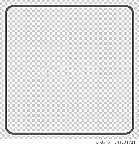 グレーの細い枠線で描いたシンプルな角丸チェックボックス・未選択状態のUIアイコン素材 グレーの細い枠線で描いたシンプルな角丸チェックボックス・未選択状態のUIアイコン素材 143531721