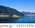 別府湾と市街地と山並み 143533956