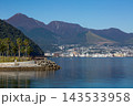 別府湾と市街地と山並み 143533958