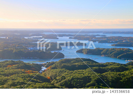 英虞湾と島々・横山展望台から（三重県・志摩市） 143536658