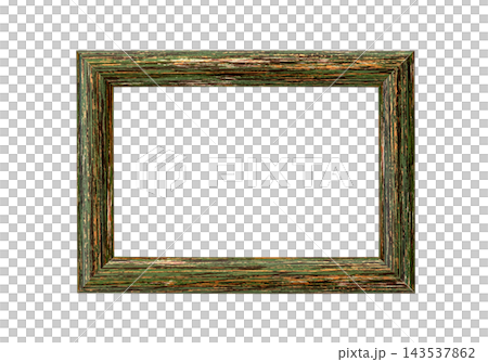 A weathered wooden picture frame. A weathered wooden picture frame. 143537862