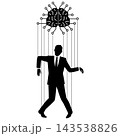 人工知能に操られる男性ビジネスマン 143538826