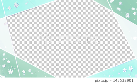 A frame composed of watercolor-style straight lines and a floral background. A frame composed of watercolor-style straight lines and a floral background. 143538901
