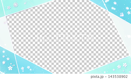 A frame composed of watercolor-style straight lines and a floral background. A frame composed of watercolor-style straight lines and a floral background. 143538902