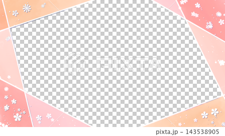 A frame composed of watercolor-style straight lines and a floral background. A frame composed of watercolor-style straight lines and a floral background. 143538905