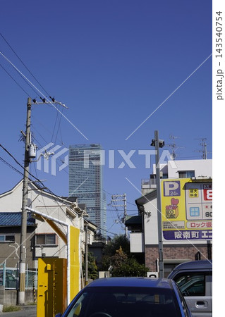 晴れた日のあべのハルカスのある風景がきれい 143540754