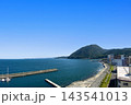 別府浜脇港と高崎山別府湾一望 143541013