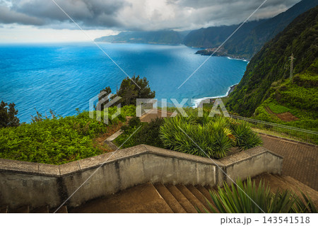 Scenic coastal view from the Ribeira da Janela viewpoint, Madeira Scenic coastal view from the Ribeira da Janela viewpoint, Madeira 143541518