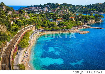 Crystal clear sea and sandy beaches in South of France Crystal clear sea and sandy beaches in South of France 143541521