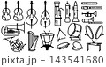 オーケストラ楽器のシンプルなイラスト 143541680