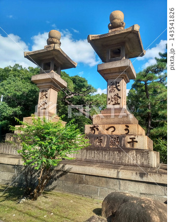 大阪 住吉大社の灯篭 大阪 住吉大社の灯篭 143541826