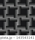 Seamless interlocking monochrome line art pattern illustration 143543141