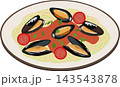 ムール貝のパスタ 143543878
