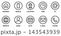 ビジネス名刺WEBサイト・アドレス・連絡先のアイコン 143543939