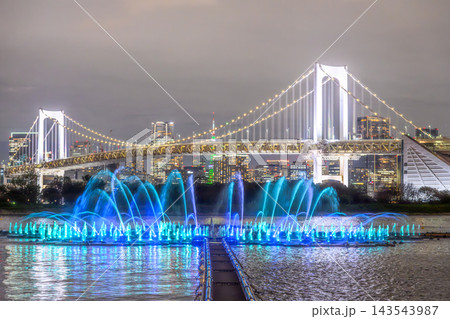 噴水ショー(お台場海浜公園) 噴水ショー(お台場海浜公園) 143543987