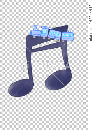 汽車の付いた音符 143544435