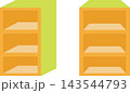収納のカラーボックスのイラスト 143544793