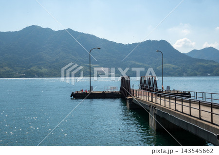 日本の広島県竹原市の大久野島のとても美しい風景 日本の広島県竹原市の大久野島のとても美しい風景 143545662