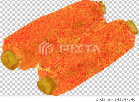 Illustration of burdock root tempura, an ingredient in oden (Japanese hot pot). Illustration of burdock root tempura, an ingredient in oden (Japanese hot pot). 143547340