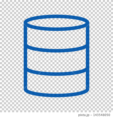 Database icon, DB, simple, blue Database icon, DB, simple, blue 143548050