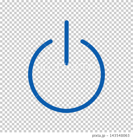 Power icon, switch, simple, blue Power icon, switch, simple, blue 143548063