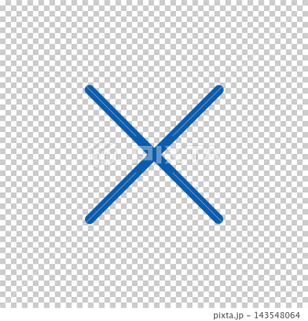 Close icon (X) - Simple - Blue Close icon (X) - Simple - Blue 143548064