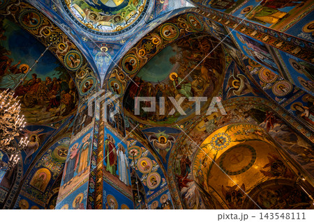 Interior of Church of the Savior on Blood, Saint Petersburg, Russia. Interior of Church of the Savior on Blood, Saint Petersburg, Russia. 143548111